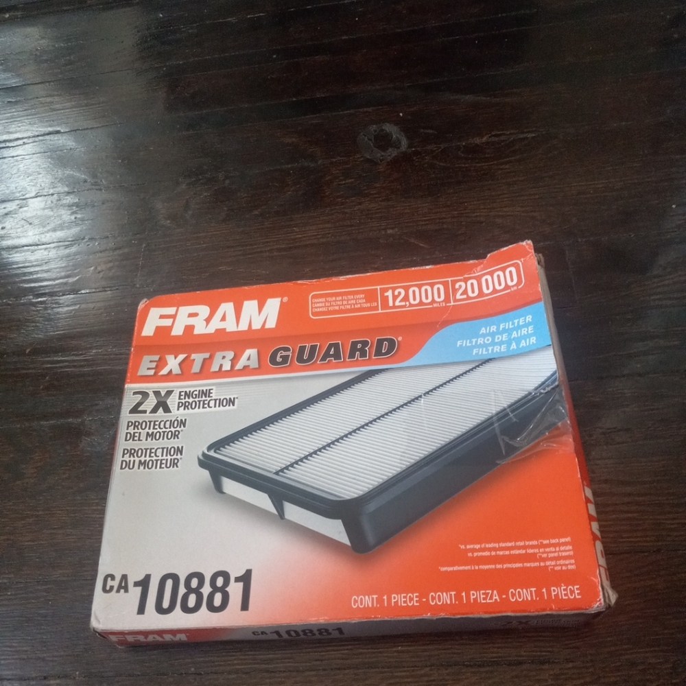 Air Filter-Extra Guard Fram Cont 1 Piece Ca10881 2X Engine Protection